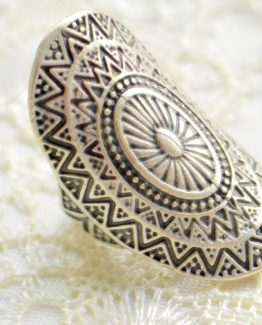 sr42 silver plated ring antique angle wing luck unisize unisex lucky design (3)